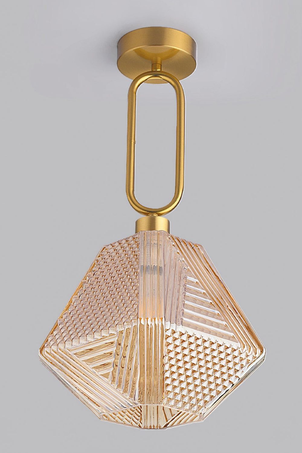 Diamond Cut Art Deco Ceiling Light - everlamps