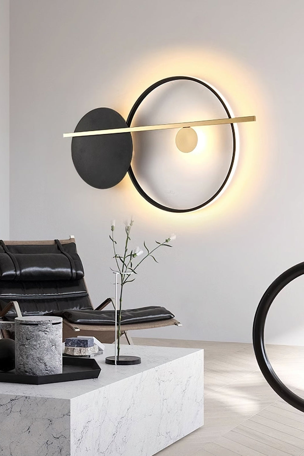 Double Circle Wall Light - view 7 | everlamps