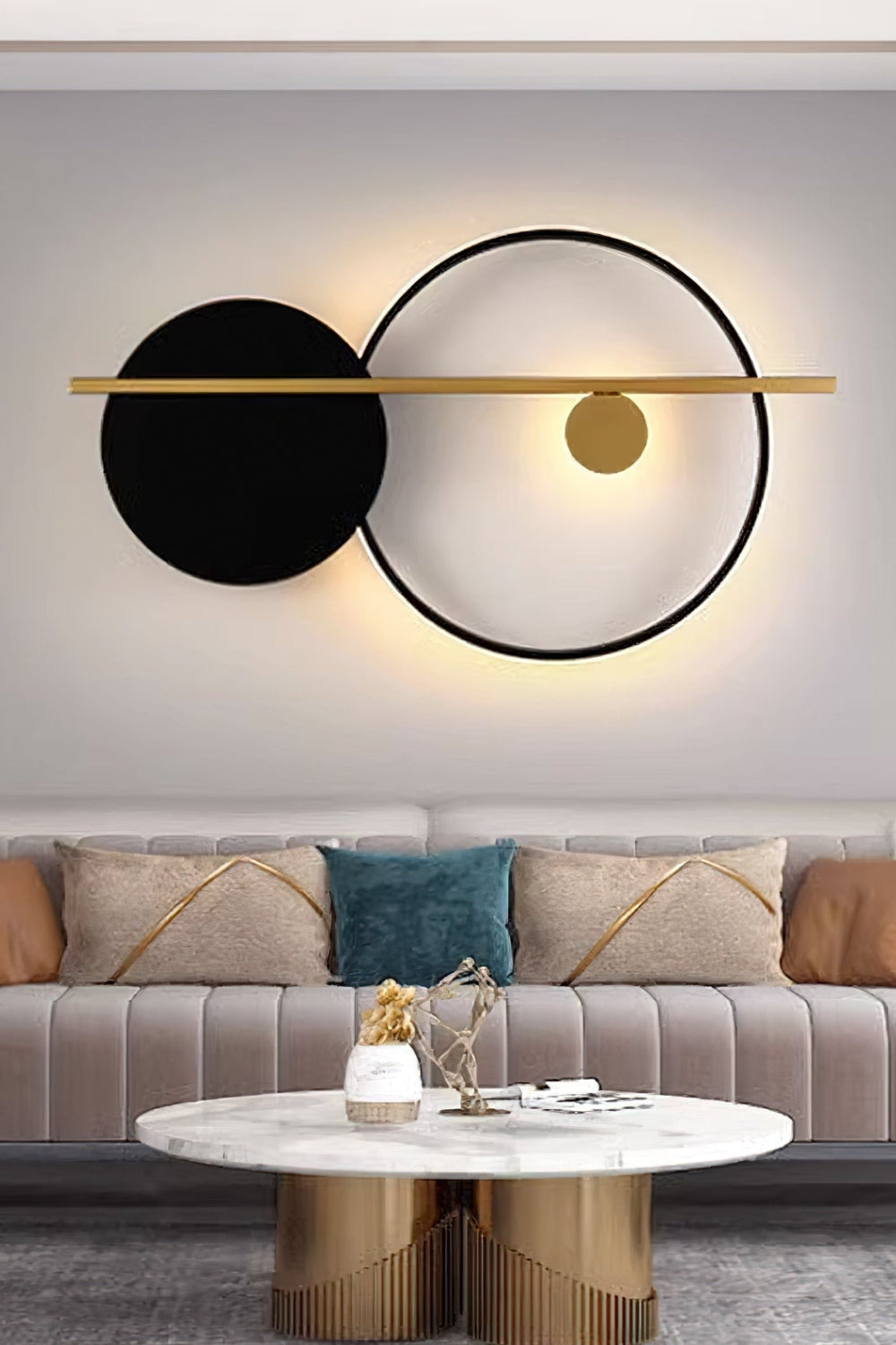 Double Circle Wall Light - view 3 | everlamps