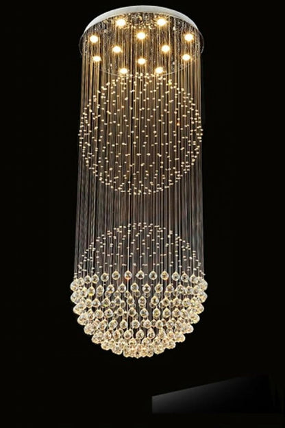 Double Ball Crystal Chandelier - everlamps