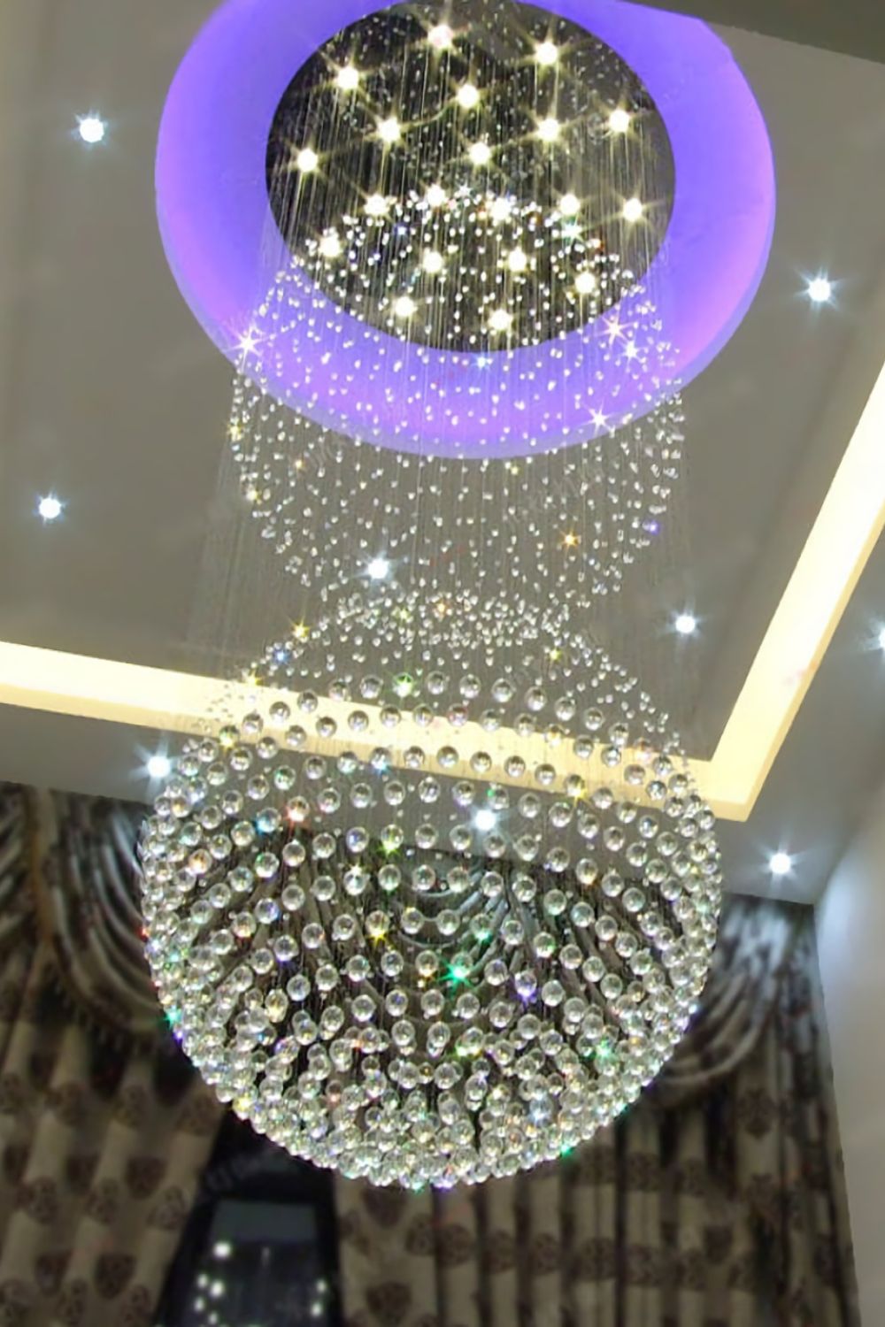 Double Ball Crystal Chandelier - everlamps