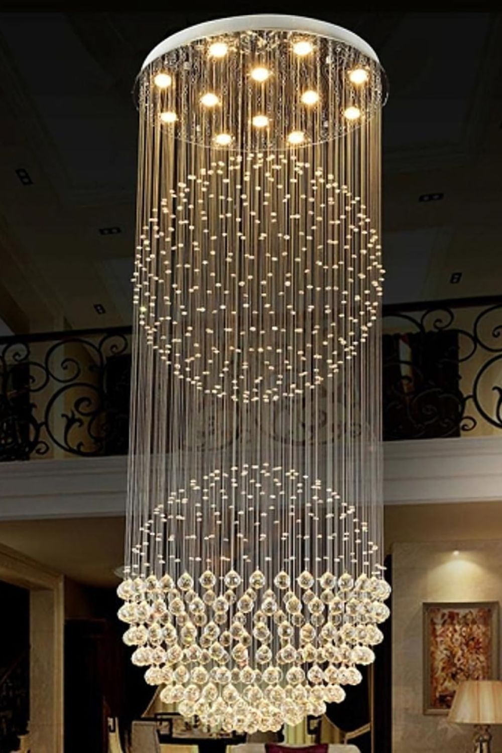 Double Ball Crystal Chandelier - everlamps