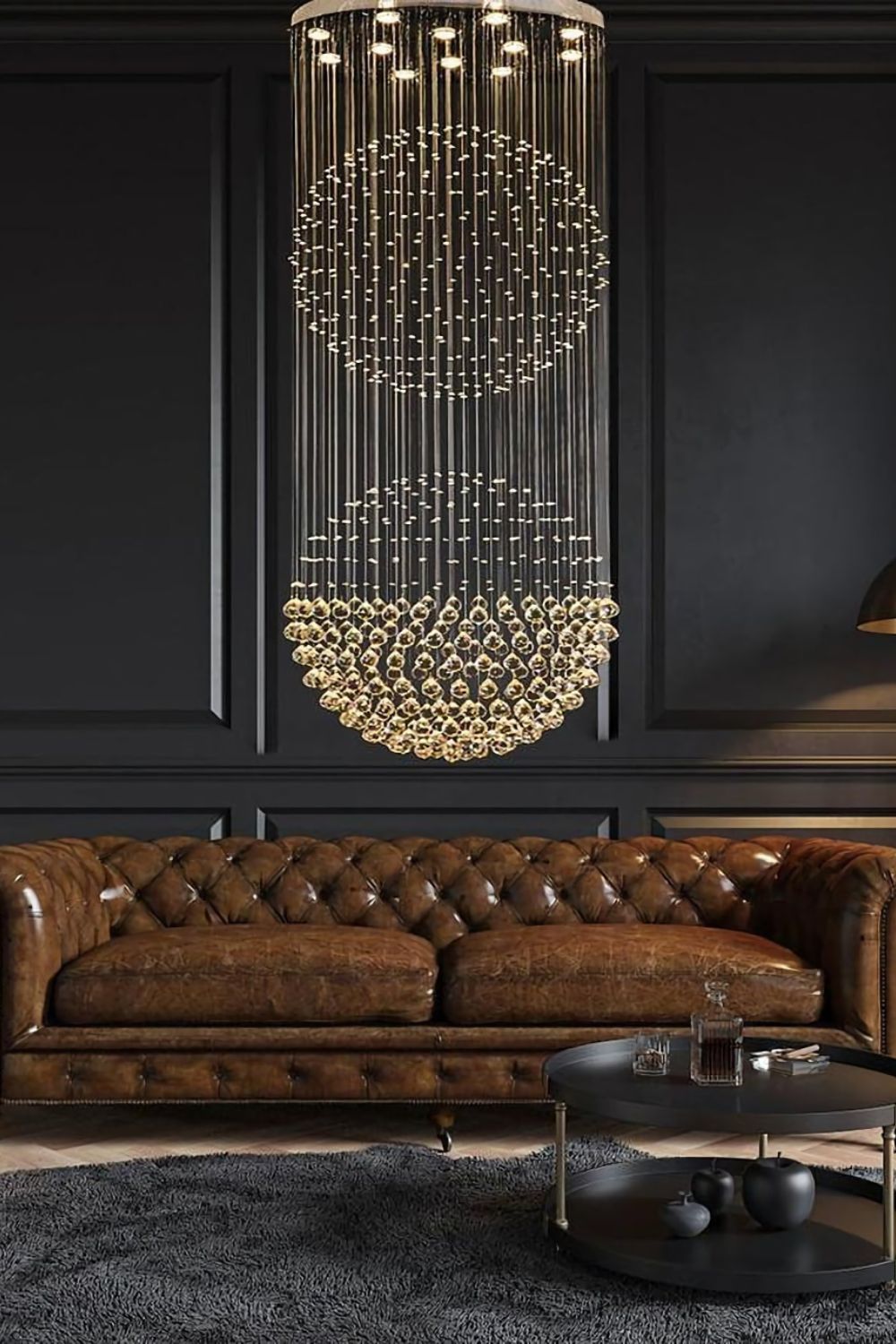 Double Ball Crystal Chandelier - everlamps