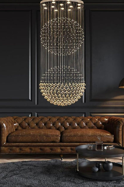 Double Ball Crystal Chandelier - everlamps