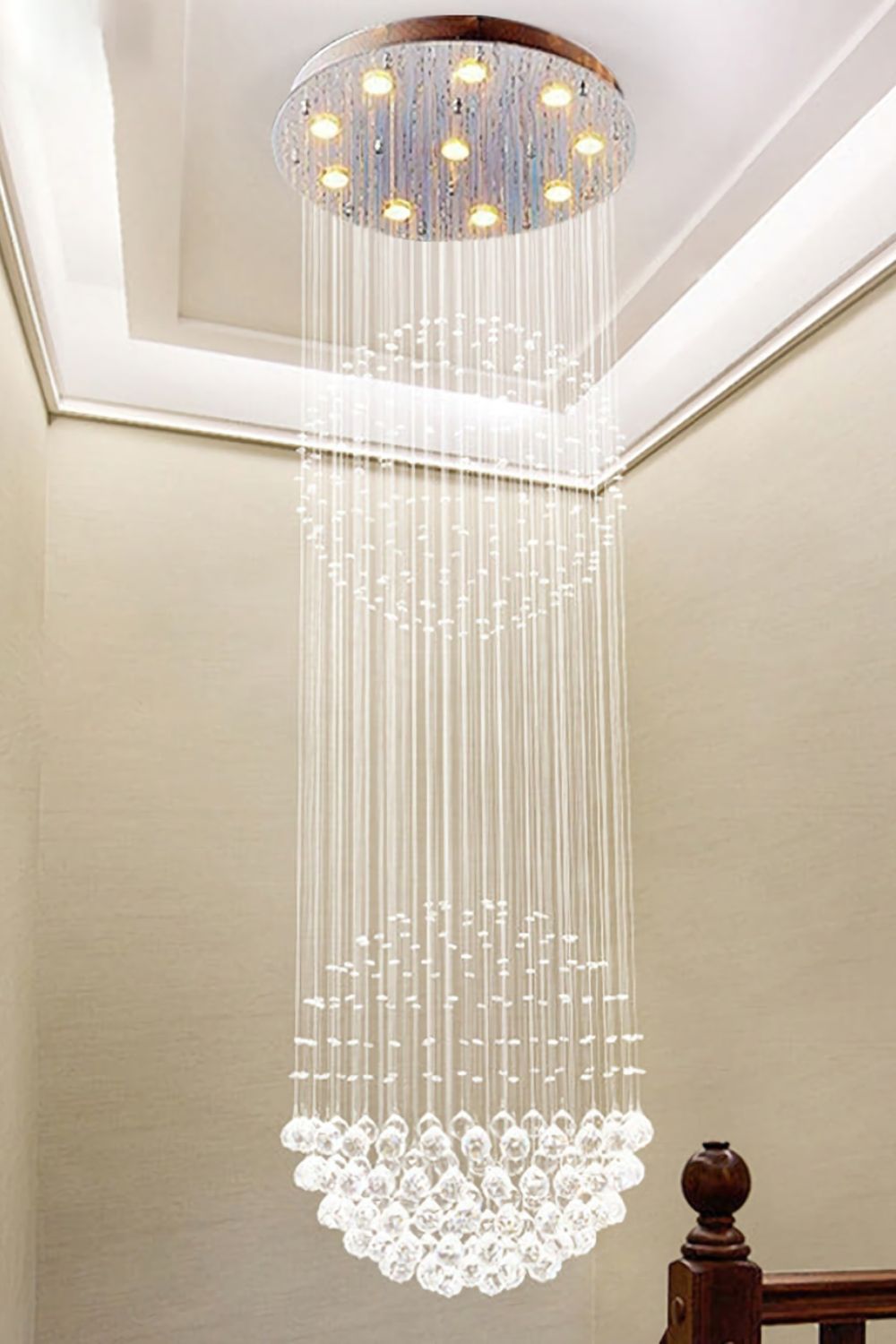 Double Ball Crystal Chandelier - everlamps