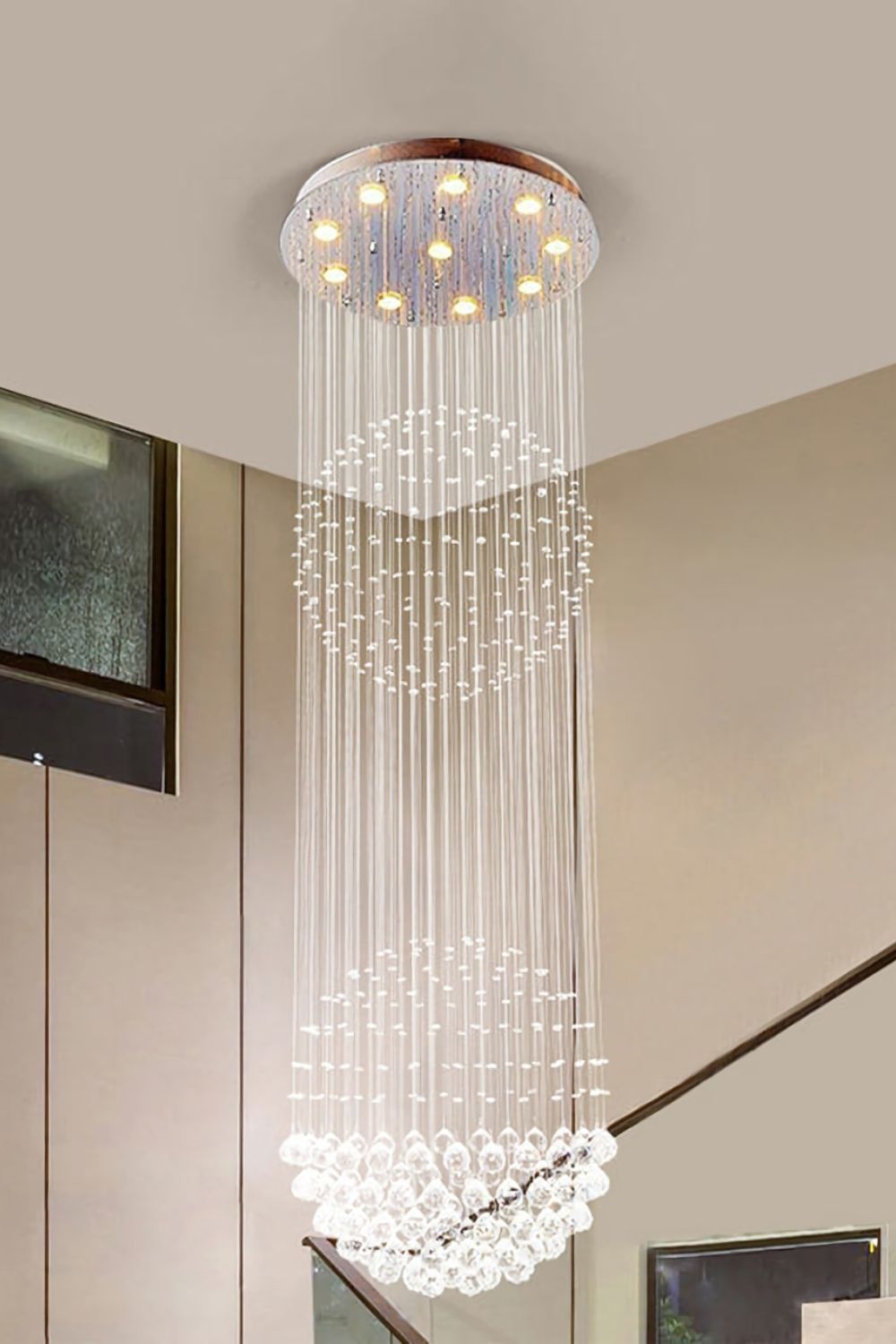 Double Ball Crystal Chandelier - everlamps