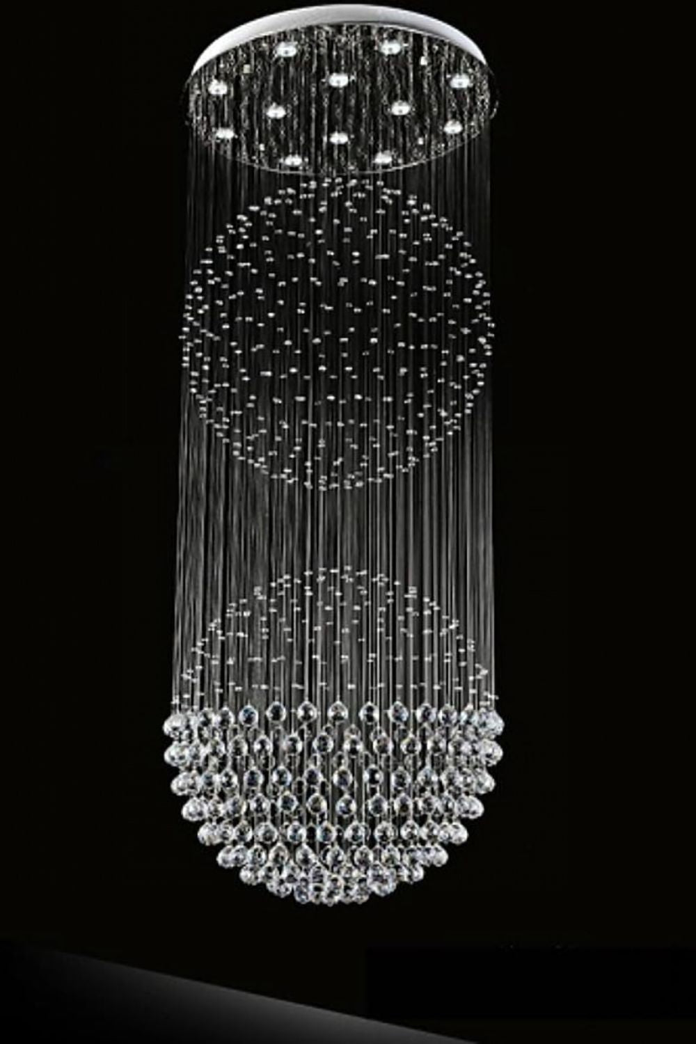 Double Ball Crystal Chandelier - everlamps