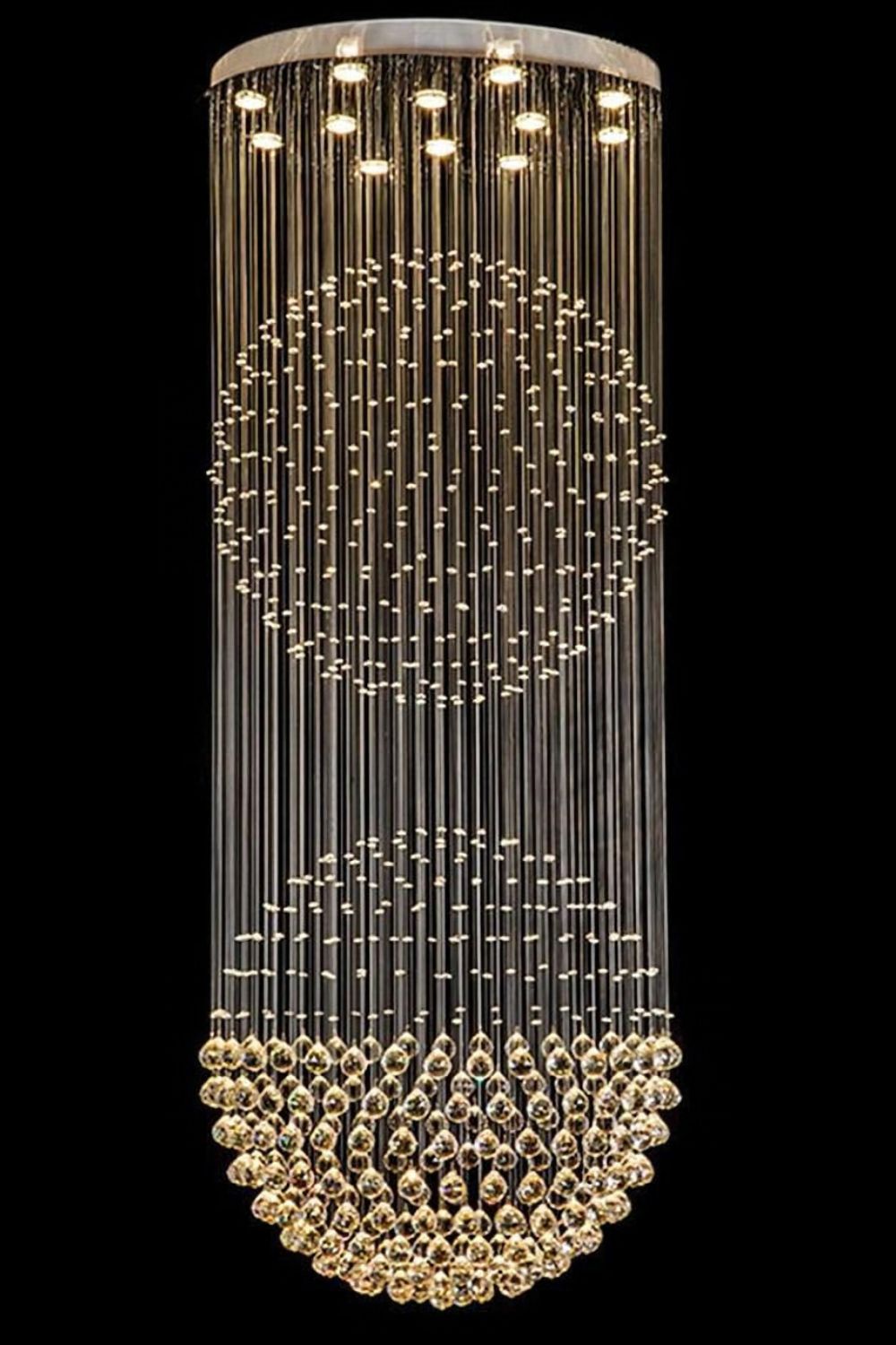Double Ball Crystal Chandelier - everlamps