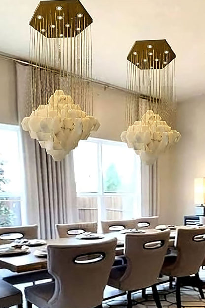 Eclipse Marble Cascade Chandelier - view 4 | everlamps