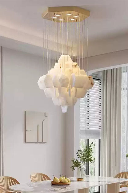 Eclipse Marble Cascade Chandelier - view 5 | everlamps