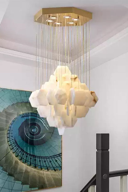 Eclipse Marble Cascade Chandelier - view 6 | everlamps