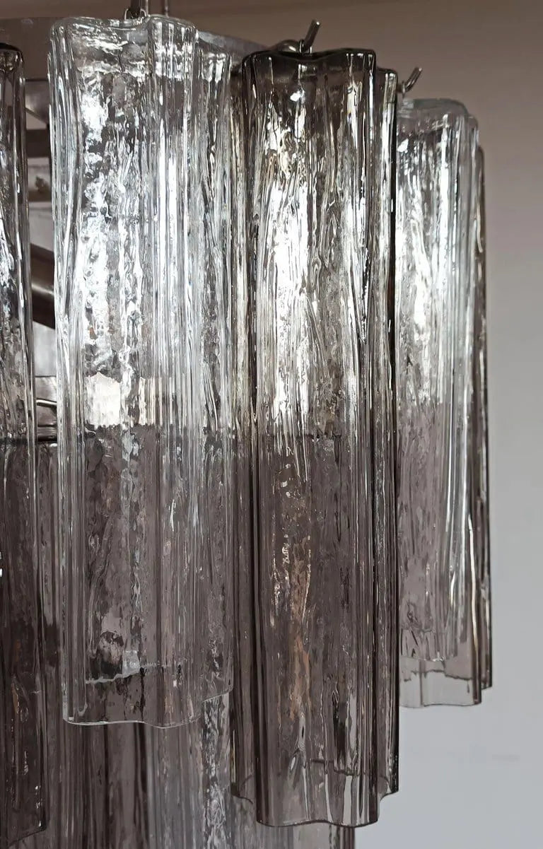 Murano Glass Chandelier – Smoked/Transparent