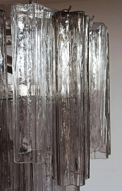 Murano Glass Chandelier – Smoked/Transparent