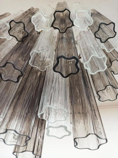Murano Glass Chandelier – Smoked/Transparent