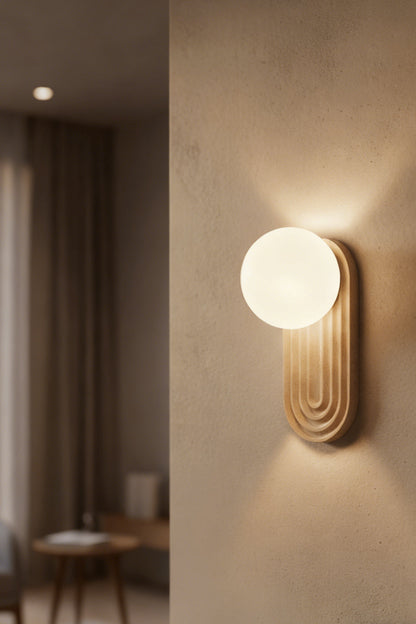 Elegant Travertine Wall Light - view 3 | everlamps
