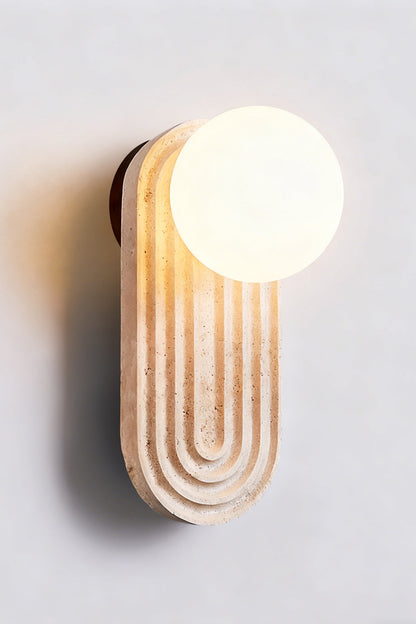 Elegant Travertine Wall Light - view 13 | everlamps