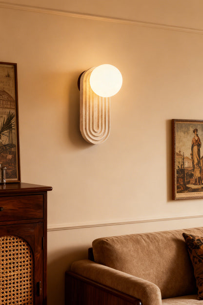Elegant Travertine Wall Light - view 4 | everlamps