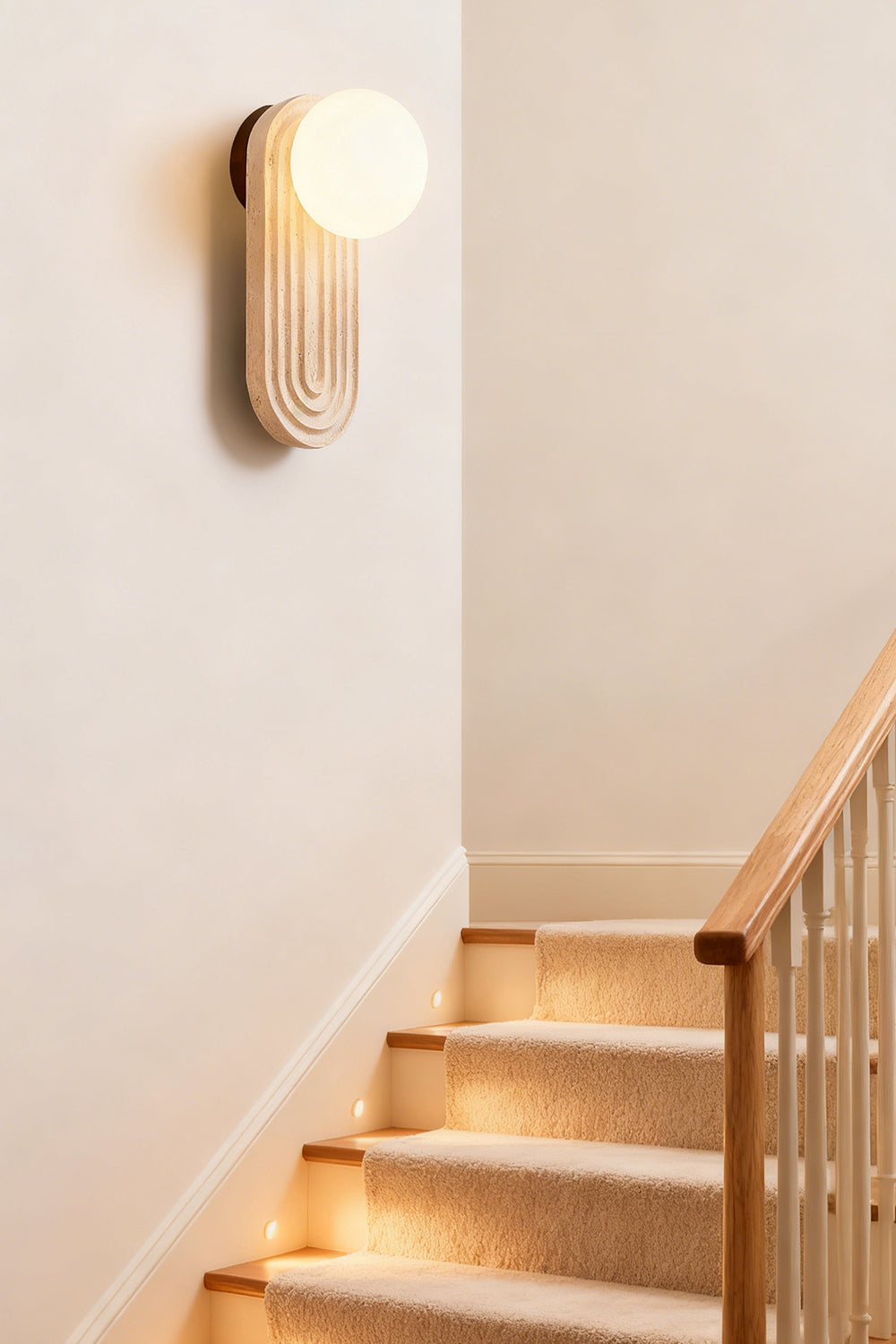 Elegant Travertine Wall Light - view 7 | everlamps