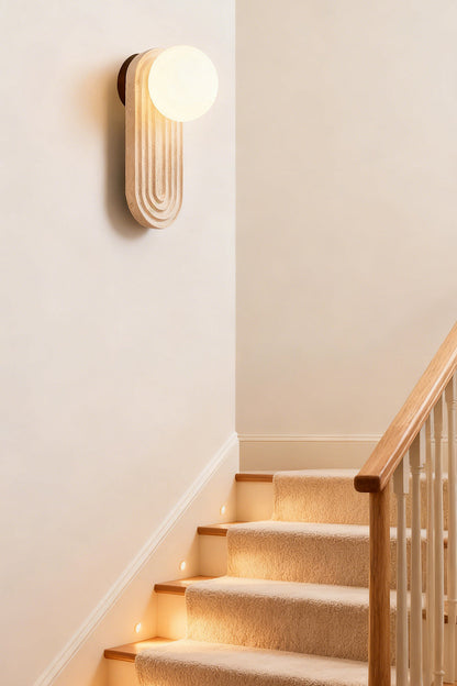 Elegant Travertine Wall Light - view 7 | everlamps
