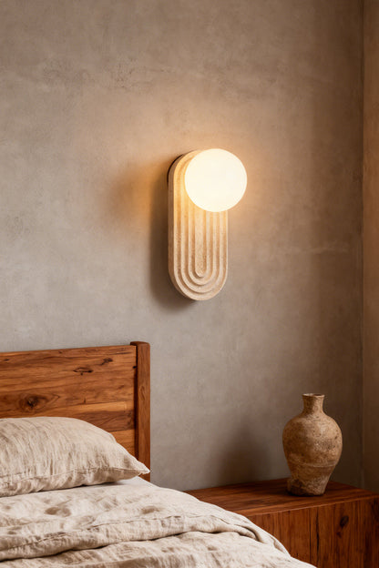 Elegant Travertine Wall Light - view 8 | everlamps