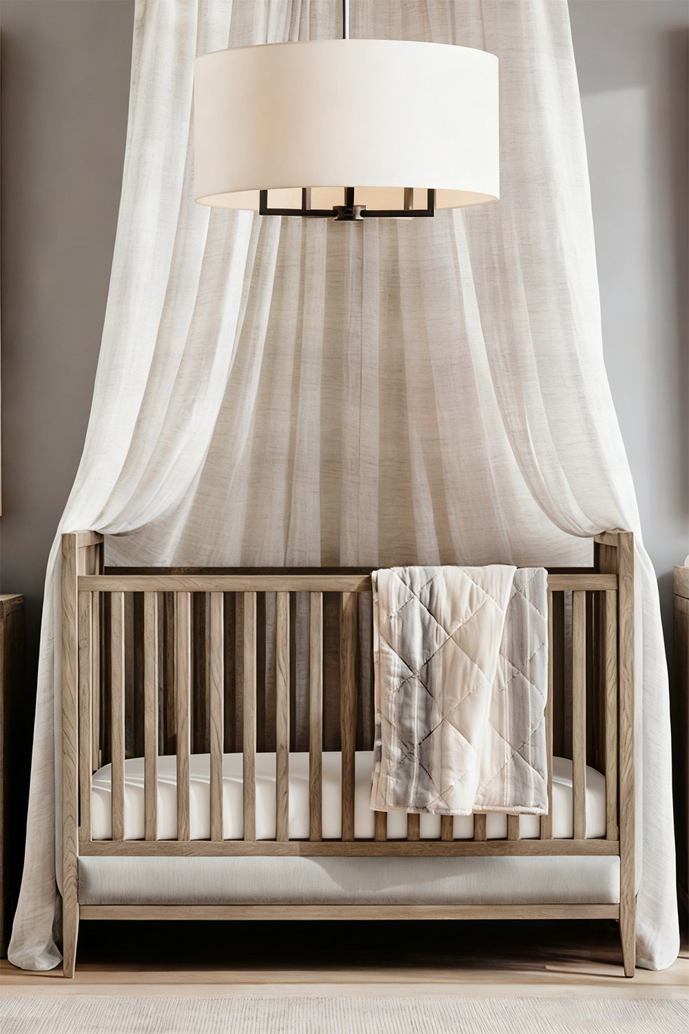 Emery Fabric Chandelier - view 12 | everlamps