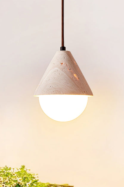 Etruscan Travertine Dome Light - view 10 | everlamps