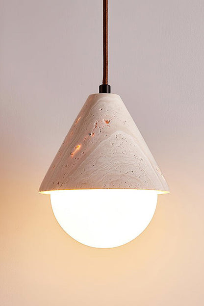 Etruscan Travertine Dome Light - view 11 | everlamps
