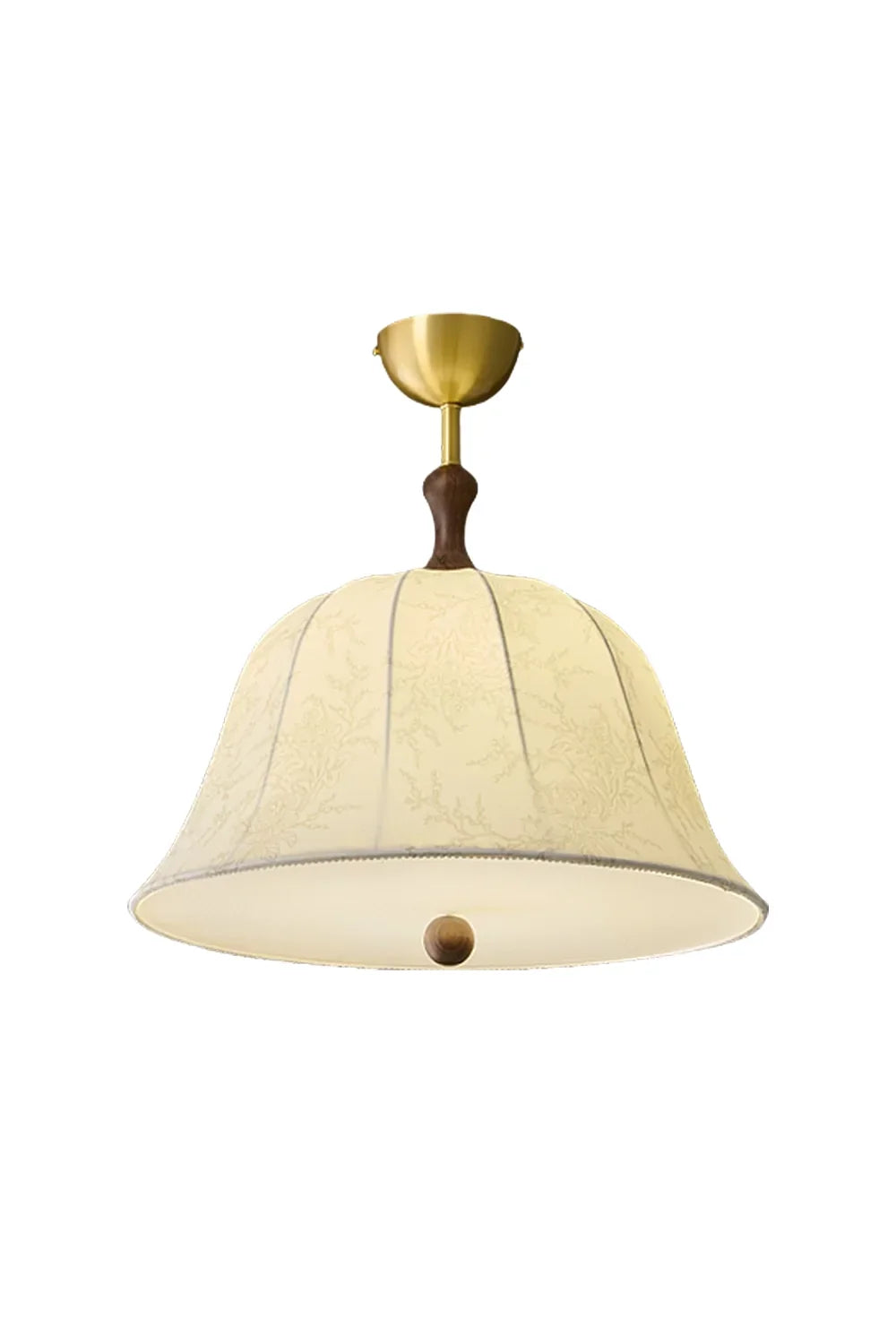 Fabric Brass Pendant Lamp - view 13 | everlamps