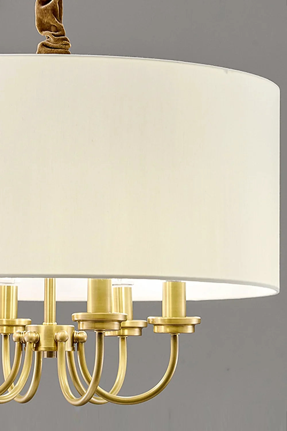 Fabric Cylindrical Pendant Lamp - view 9 | everlamps