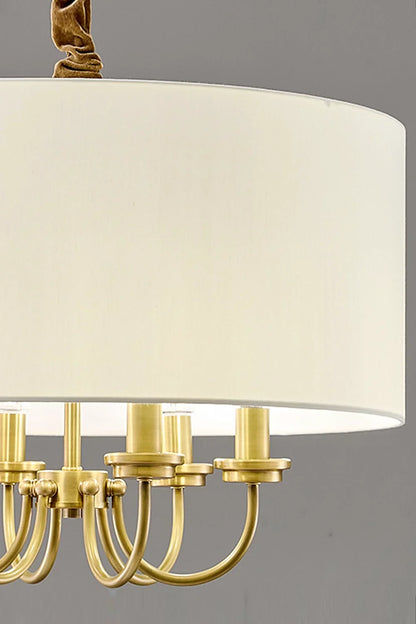 Fabric Cylindrical Pendant Lamp - view 9 | everlamps