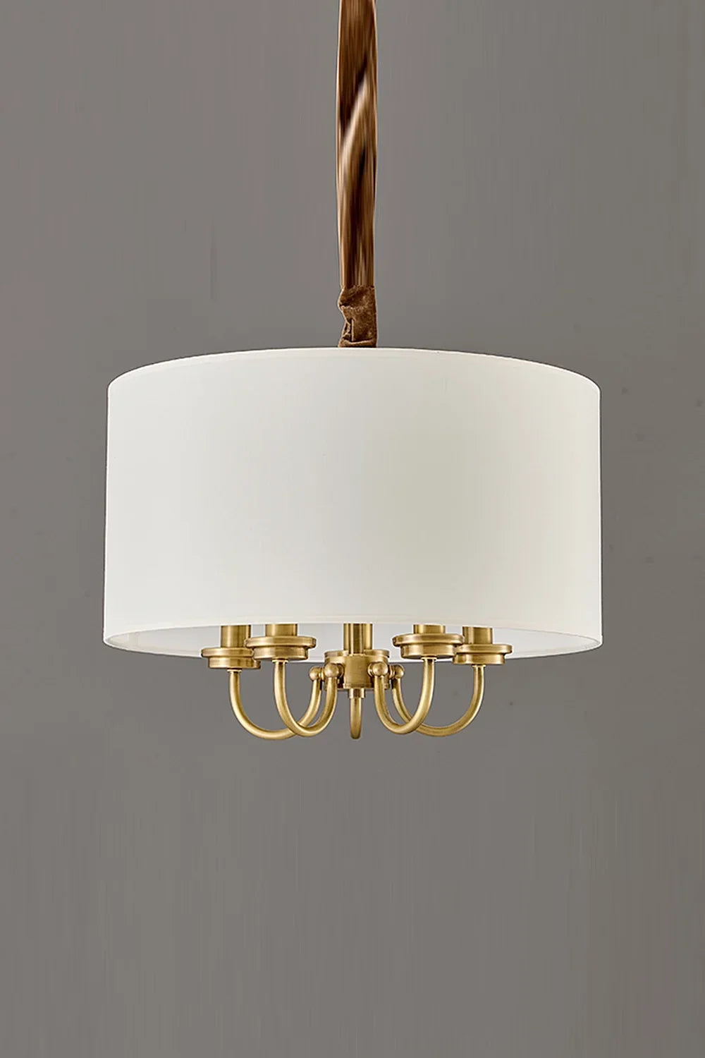 Fabric Cylindrical Pendant Lamp - view 8 | everlamps