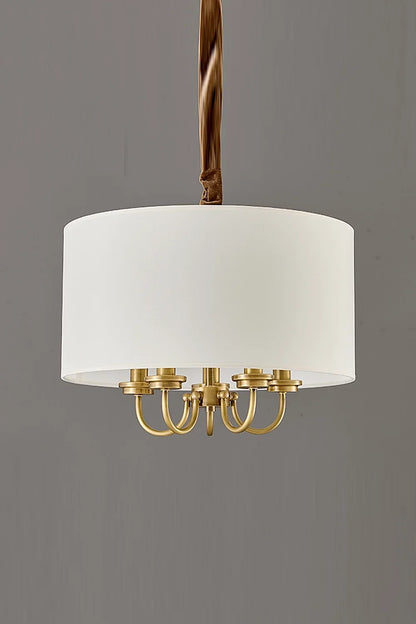 Fabric Cylindrical Pendant Lamp - view 8 | everlamps