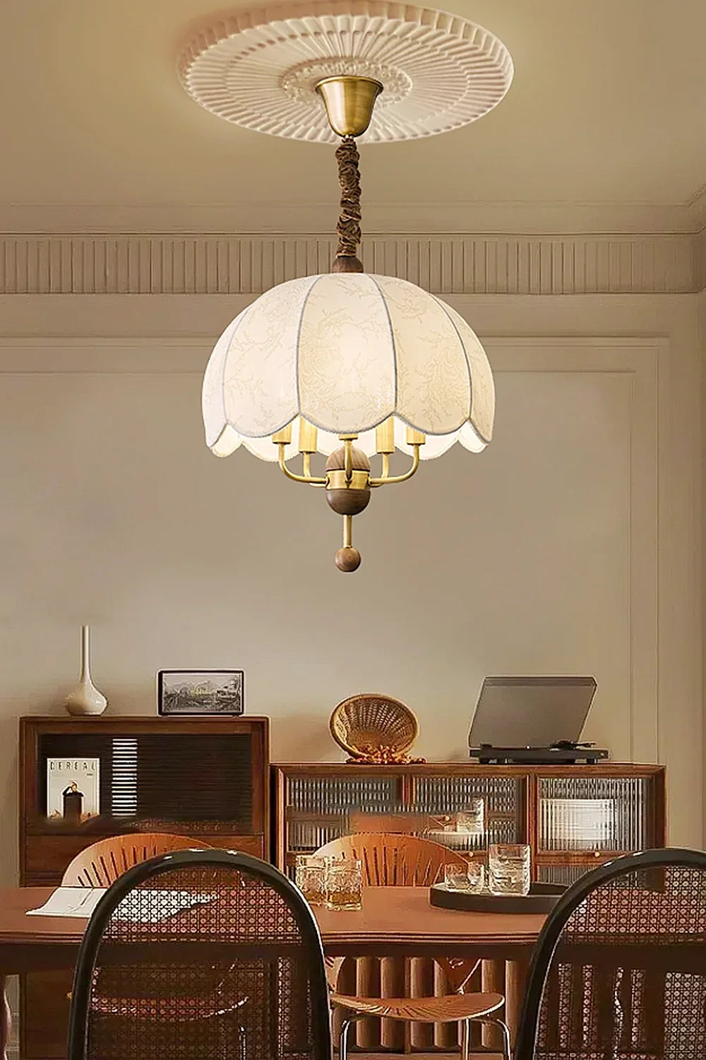 Fabric Lonzo Pendant Lamp - view 3 | everlamps