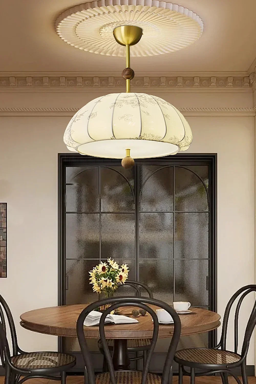 Fabric Trigg Pendant Lamp - view 4 | everlamps
