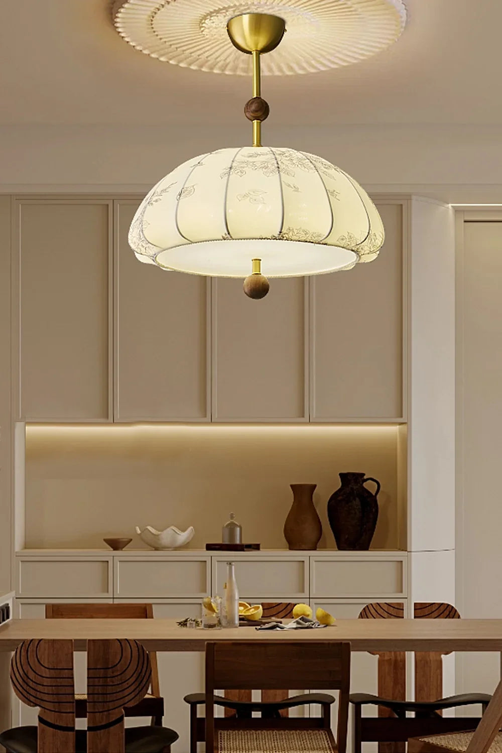 Fabric Trigg Pendant Lamp - view 6 | everlamps