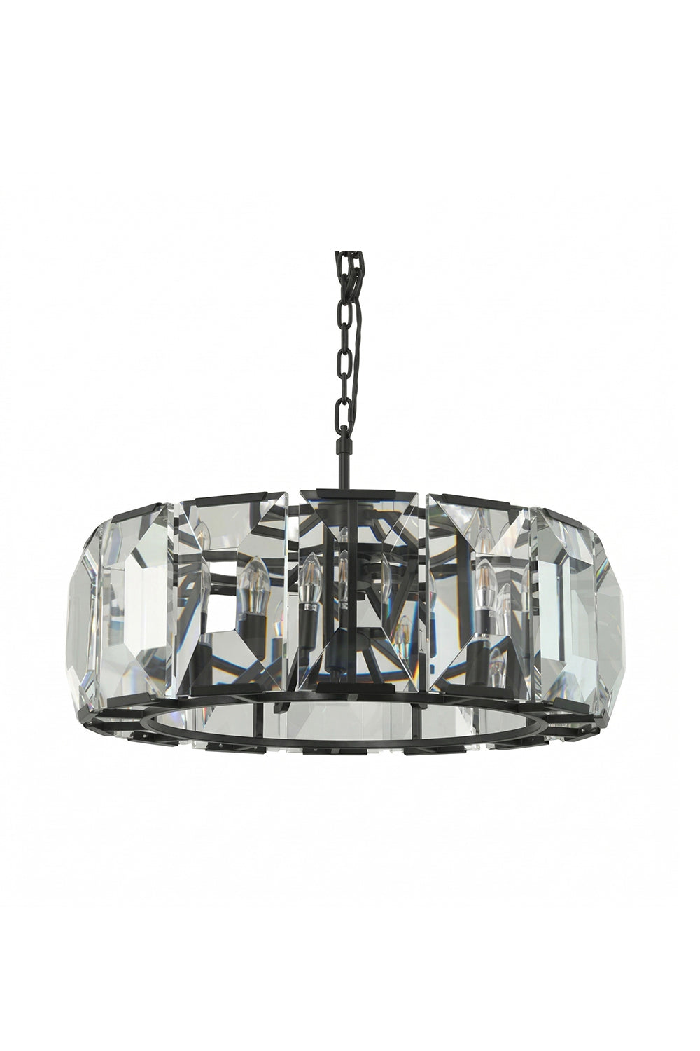 Faceted Crystal Halo Chandelier vexa lamps