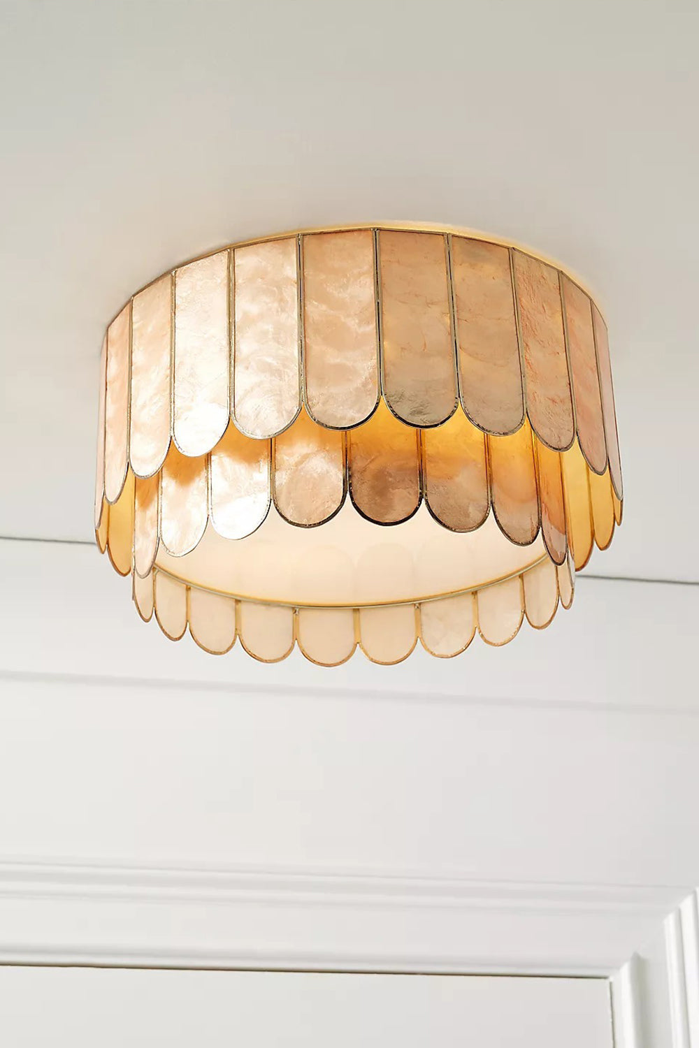 Faceted Shell Bloom Ceiling Light - view 13 | everlamps