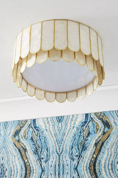Faceted Shell Bloom Ceiling Light - view 10 | everlamps