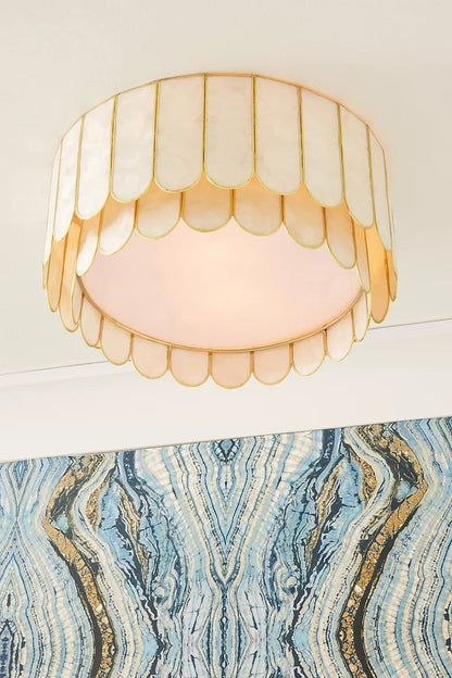Faceted Shell Bloom Ceiling Light - view 11 | everlamps