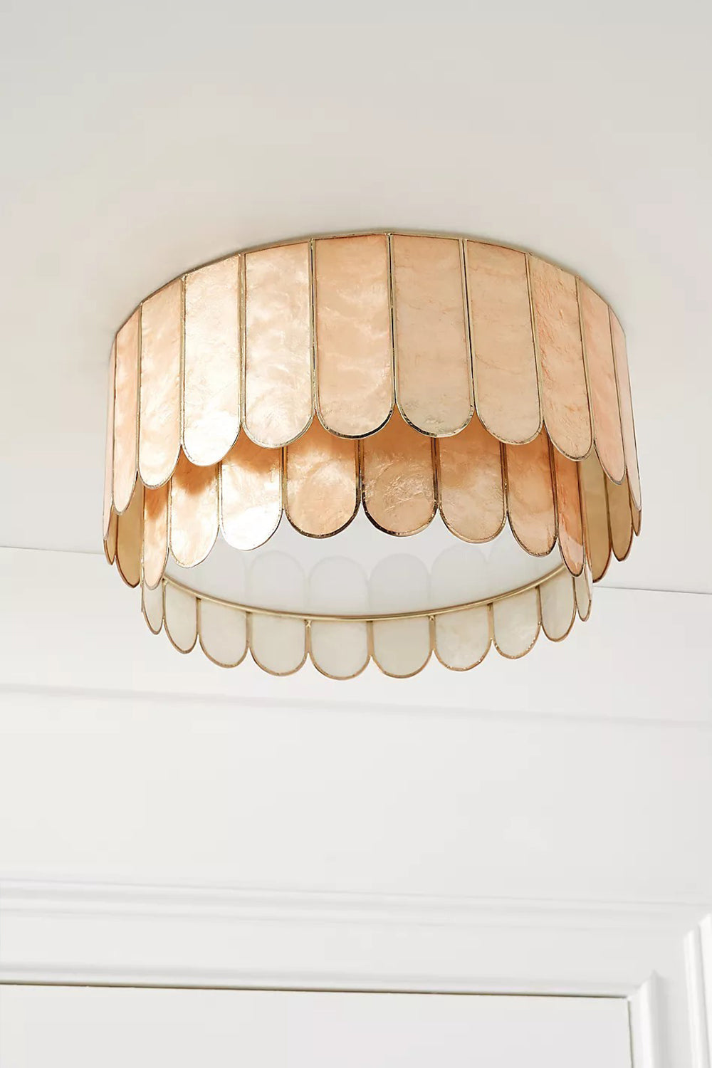 Faceted Shell Bloom Ceiling Light - view 12 | everlamps