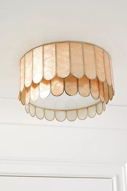 Faceted Shell Bloom Ceiling Light - view 12 | everlamps