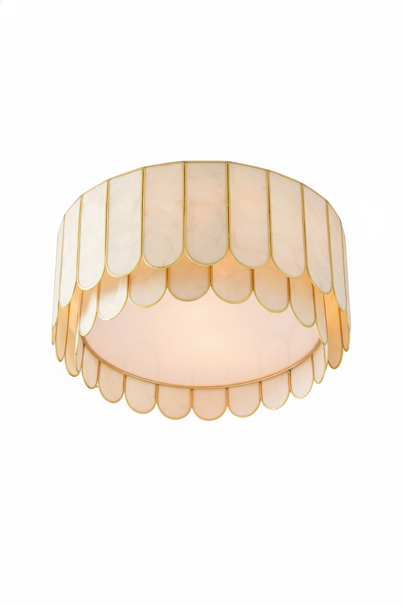 Faceted Shell Bloom Ceiling Light | everlamps