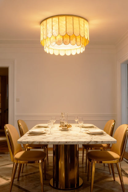 Faceted Shell Bloom Ceiling Light - view 6 | everlamps