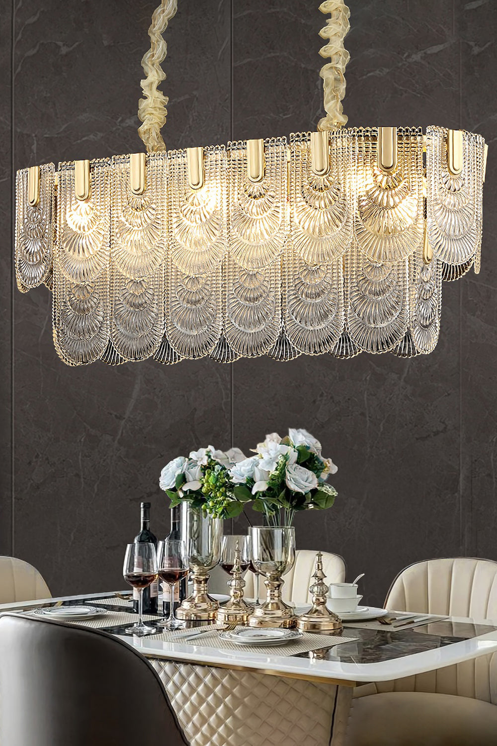 Fashional Crystal Glass Chandelier - everlamps