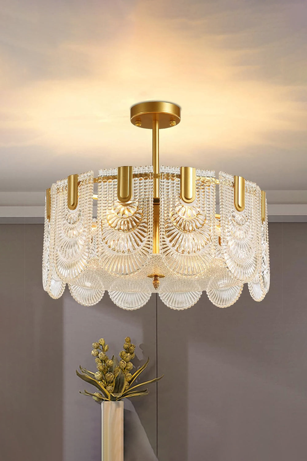 Fashional Crystal Glass Chandelier - everlamps