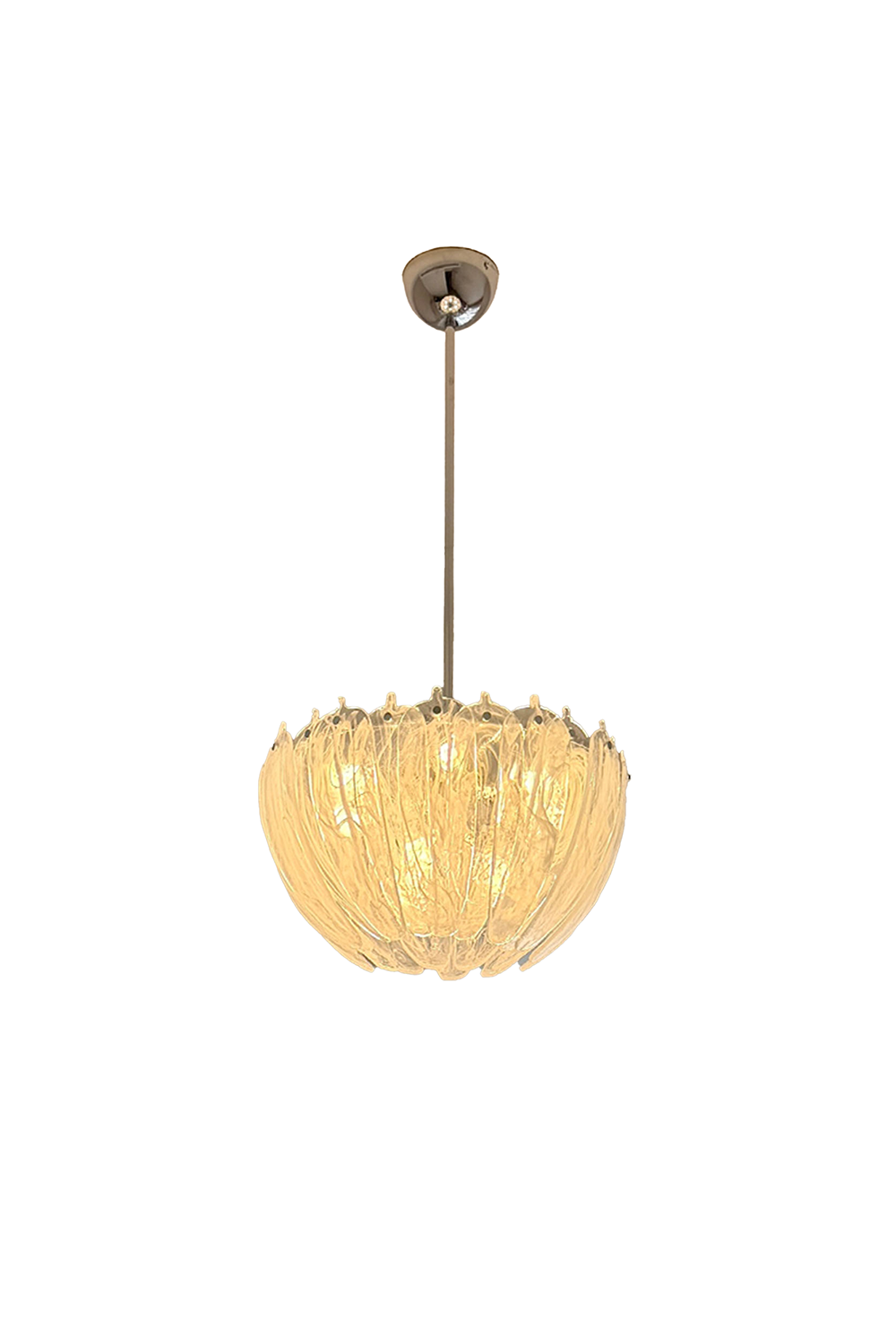 Feather Glass Chandelier | everlamps