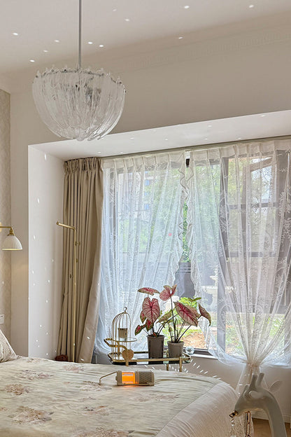 Feather Glass Chandelier - view 9 | everlamps