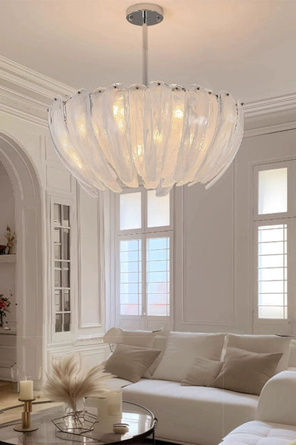 Feather Glass Chandelier - view 10 | everlamps