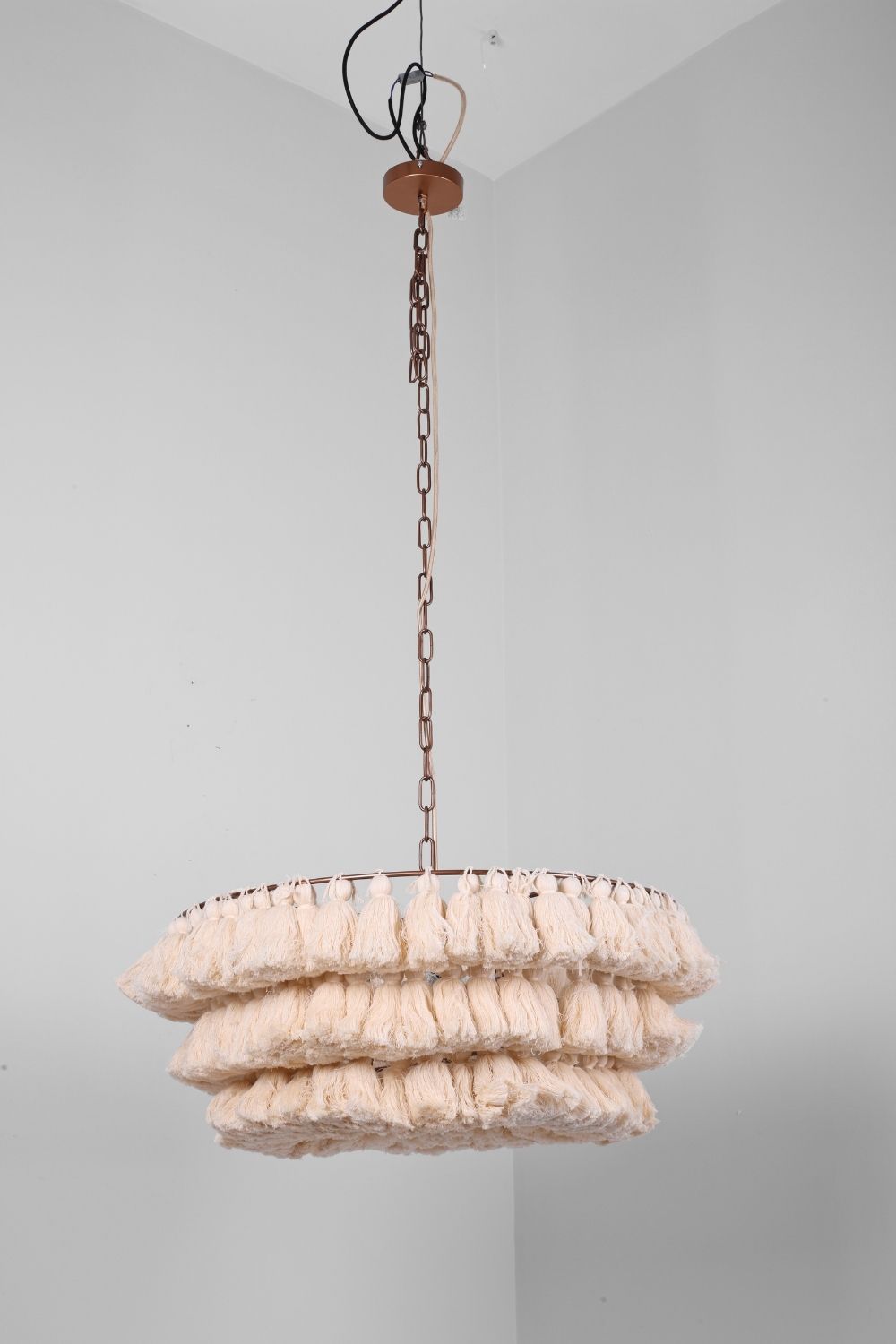 Fabric Fela Tassel Chandelier - view 29 | everlamps