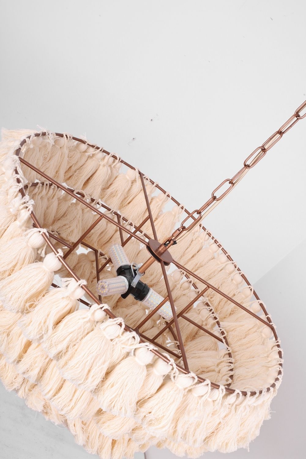 Fabric Fela Tassel Chandelier - view 27 | everlamps